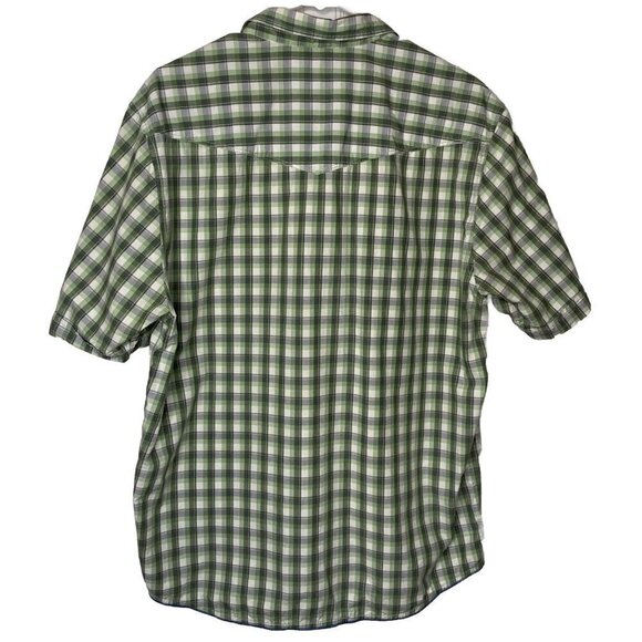 Tommy Bahama Island Crafted Men’s Large Green Plaid Short Sleeve Button Up Shirt - Picture 2 of 10